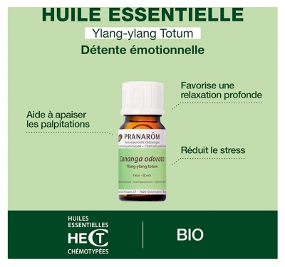 Pranarôm Huile Essentielle Ylang-Ylang Totum (Cananga odorat) Bio 5 ml