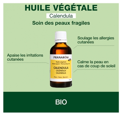 Pranarôm Huile Végétale Calendula Bio 50 ml