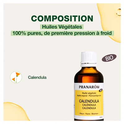 Pranarôm Huile Végétale Calendula Bio 50 ml