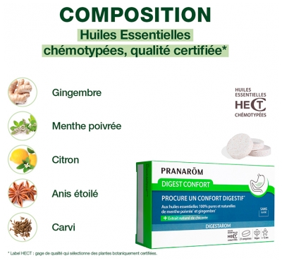 Pranarôm Digest Confort 21 Comprimés