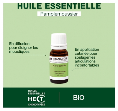 Pranarôm Huile Essentielle Pamplemoussier (Citrus paradisi) 10 ml