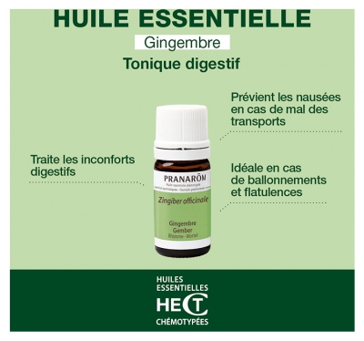 Pranarôm Huile Essentielle Gingembre (Zingiber officinale) 5 ml