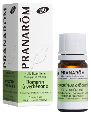 Pranarôm Bio Ätherisches Öl Rosmarin mit Verbenon (Rosmarinus officinalis CT Verbenon) 5 ml