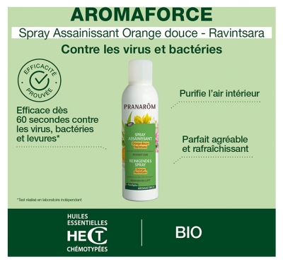 Pranarôm Aromaforce Spray Assainissant Bio 150 ml