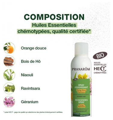 Pranarôm Aromaforce Spray Assainissant Bio 150 ml