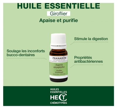 Pranarôm Huile Essentielle Giroflier (Eugenia caryophyllus) 10 ml