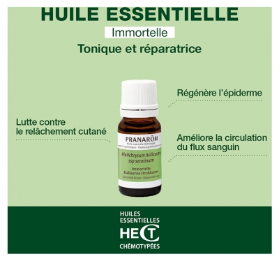 Pranarôm Huile Essentielle Immortelle - Hélichryse Italienne (Helichrysum italicum) 10 ml