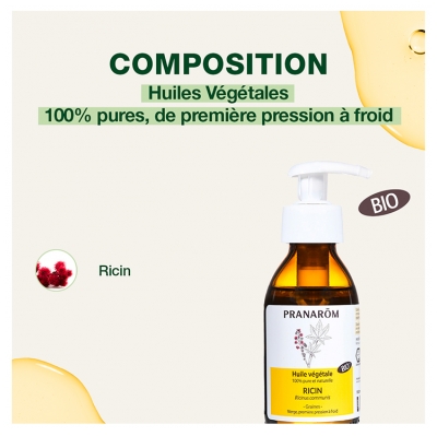 Pranarôm Huile Végétale Ricin Bio 100 ml