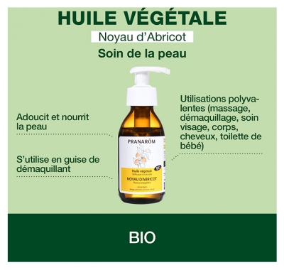 Pranarôm Huile Végétale Noyau d'Abricot Bio 100 ml