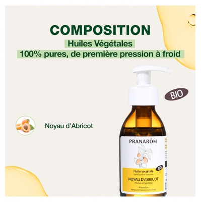 Pranarôm Huile Végétale Noyau d'Abricot Bio 100 ml
