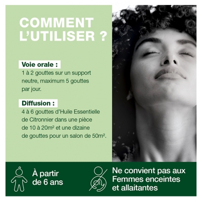 Pranarôm Huile Essentielle Citronnier (Citrus limon) Bio 30 ml