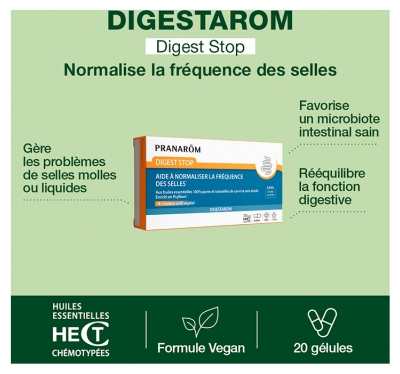 Pranarôm Digest Stop 20 Gélules