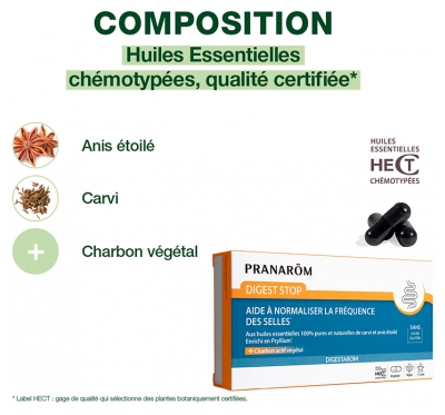 Pranarôm Digest Stop 20 Gélules