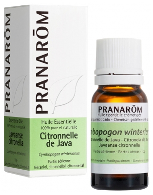 Pranarôm Java Citronella Essential Oil (Cymbopogon Winterianus) 10 ml