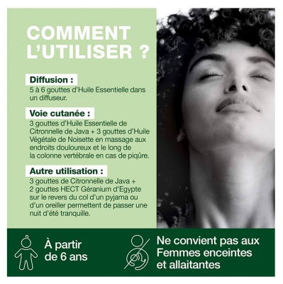 Pranarôm Huile Essentielle Citronnelle de Java (Cymbopogon winterianus) 10 ml