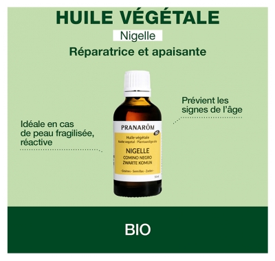 Pranarôm Huile Végétale Nigelle Bio 50 ml