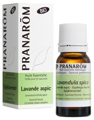 Pranarôm Aceite Esencial Orgánico Lavanda Aspic (Lavandula latifolia) 10 ml
