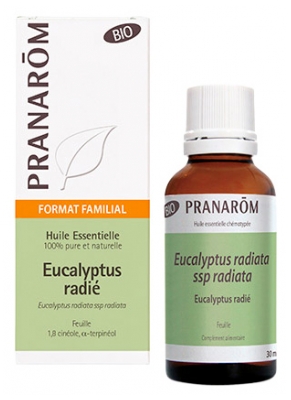Pranarôm Æterisk Olie Eucalyptus Radié (Eucalyptus radiata ssp radiata) Økologisk 30 ml