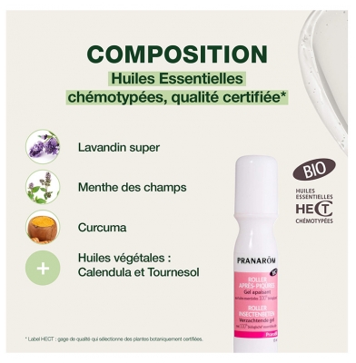 Pranarôm PranaBB Roller Après-Piqûres Bio 15 ml