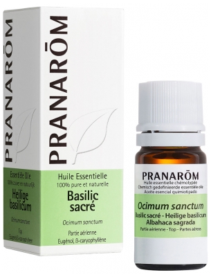 Pranarôm Aceite Esencial de Albahaca Sagrada (Ocimum sanctum) 5 ml