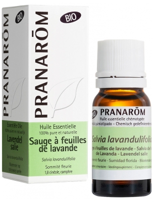 Pranarôm Aceite Esencial de Salvia de Hojas de Lavanda (Salvia Lavandulifolia) Bio 10 ml