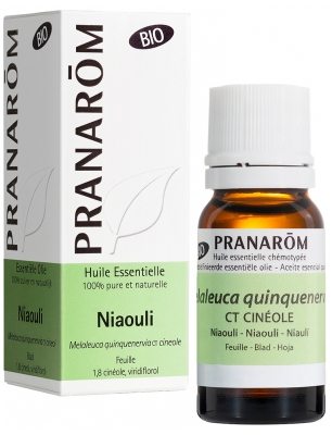 Pranarôm Bio Aceite Esencial de Niaulí (Melaleuca quinquenervia QT cineol) 10 ml