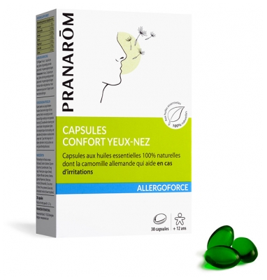Pranarôm Allergoforce Cápsulas Conforto Olhos-Nariz 30 Cápsulas
