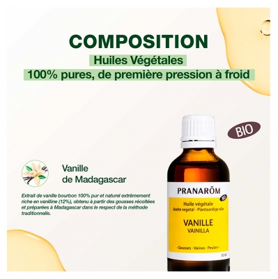 Pranarôm Huile Vanille Bio 50 ml