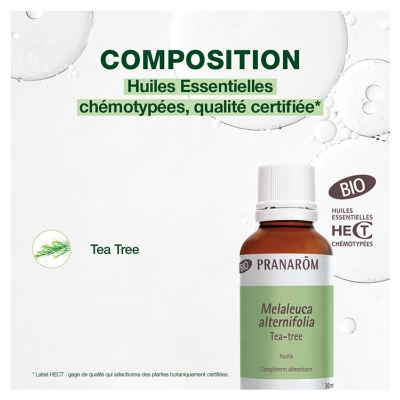 Pranarôm Huile Essentielle Tea-Tree (Melaleuca alternifolia) Bio 30 ml