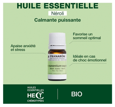 Pranarôm Huile Essentielle Néroli (Citrus aurantium ssp amara) Bio 5 ml