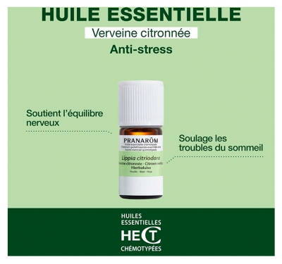 Pranarôm Huile Essentielle Verveine Citronnée (Lippia citriodora) 5 ml