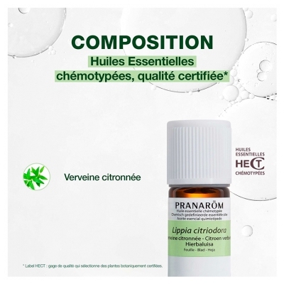 Pranarôm Huile Essentielle Verveine Citronnée (Lippia citriodora) 5 ml