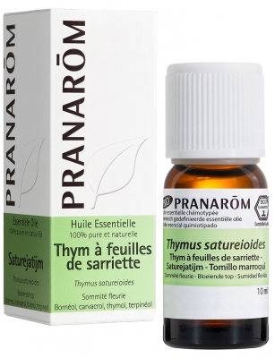 Pranarôm Aceite Esencial de Tomillo Marroquí (Thymus Satureioides) 10 ml
