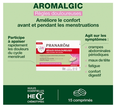 Pranarôm Aromalgic Règles Douloureuses 15 Comprimés