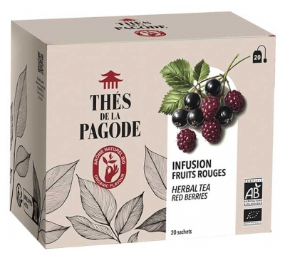 Thés de la Pagode Infuso Biologico di Frutti Rossi 18 Bustine