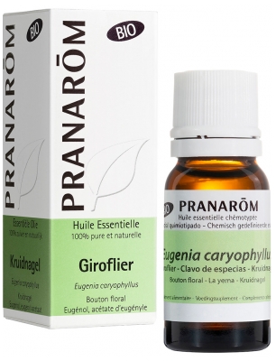 Pranarôm Bio Aceite Esencial de Clavo de Especias (Eugenia caryophyllus) 10 ml