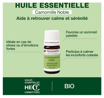 Pranarôm Huile Essentielle Camomille Noble (Chamaemelum nobile) Bio 5 ml