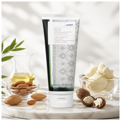 Loțiune de Corp Korres cu Ceai de Mentă 200 ml