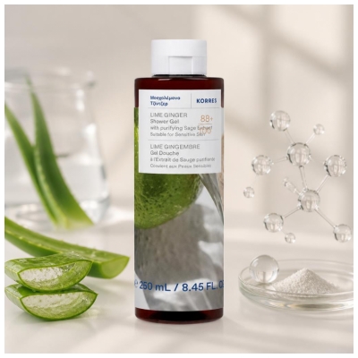 Korres Duschgel Lime Ingefära 250 ml