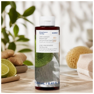 Korres Gel de Duș Lime Ghimbir 250 ml