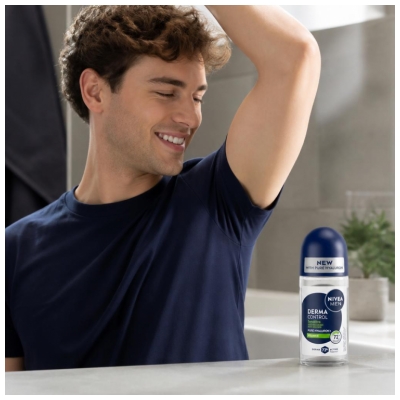 Nivea Men Derma Control Sensitive Anti-transpirant Deodorant 72H Roll-On 50 ml