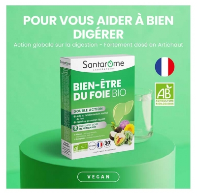 Santarome Bio Bien-Être du Foie Bio 30 Gélules
