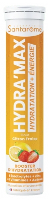 Santarome Refuerzo Hidratante Hydra'Max 20 Comprimidos Efervescentes - Sabor: Limón-Fresa