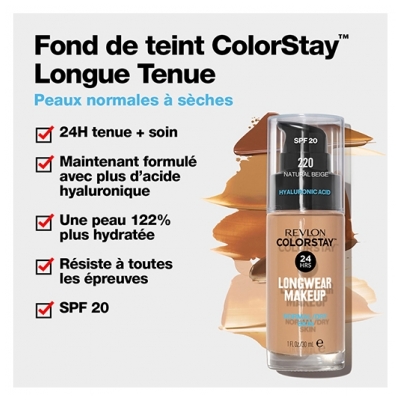 Revlon Maquillage Fond de Teint Colorstay Peaux Normales à Sèches N°330 Natural Tan Revlon