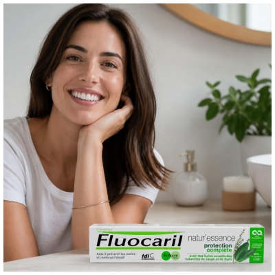 Fluocaril Natur'Essence Dentifrice Protection Complète Bi-Fluoré 75 ml