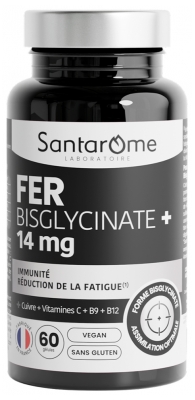 Bisglicinato de Hierro+ 14 mg 60 Cápsulas