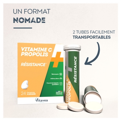 Vitavea Vitamine C Propolis 24 Comprimés à Croquer