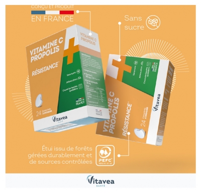 Vitavea Vitamine C Propolis 24 Comprimés à Croquer