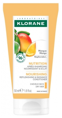 Klorane Nutrition - Tørt Hår Balsam med Mango 50 ml