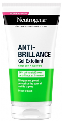 Neutrogena Anti-Brillo Limón Verde Gel Exfoliante 150 ml